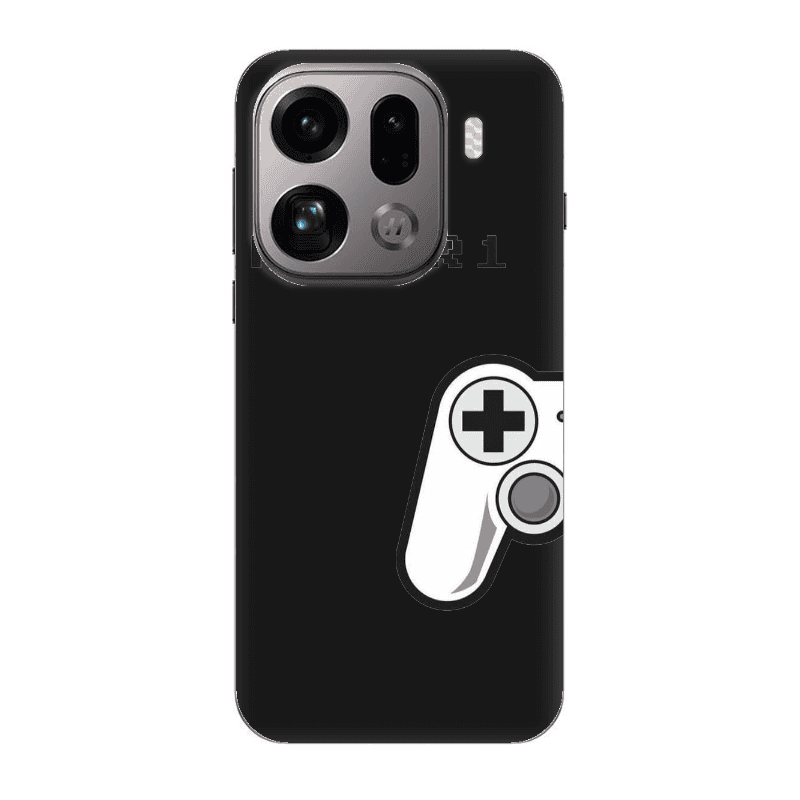 Oppo Find X9 Pro Player 1 Black Colored Silicone TPU Θήκη